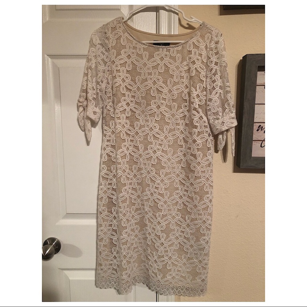 Cream and Nude Dress